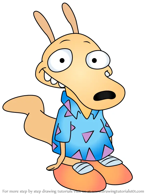 How to Draw Rocko Rama from Rocko's Modern Life (Rocko's Modern Life