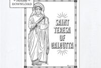 saint teresa of calcutta coloring page saint teresa of calcutta coloring page