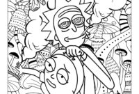 rick and morty coloring pages for adults