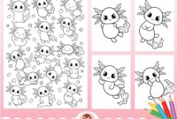 axolotl coloring page