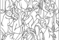 nativity coloring pages free printable