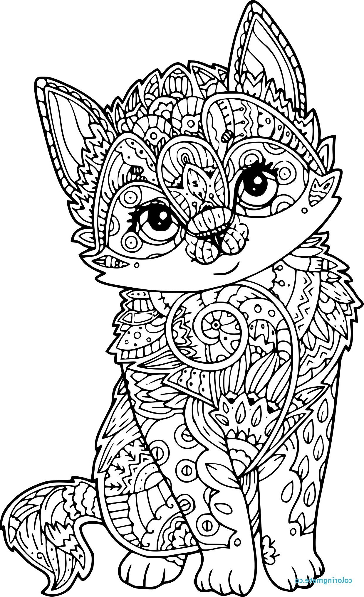 Mandala Chat à Imprimer Nouveau Photos Coloriage Mandala Chat Papillon