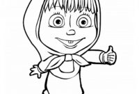 masha coloring page masha coloring page