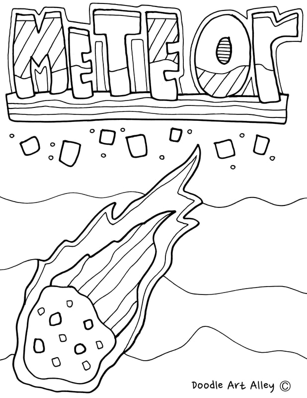 Meteor Coloring Pages
