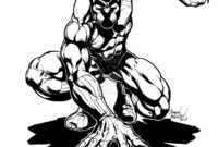 black panther coloring page printable