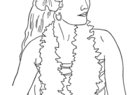 hawaiian theme coloring pages