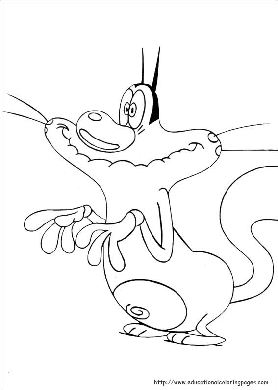 Oggy Cockroaches Coloring Pages - Educational Fun Kids serapportantà