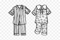 coloring page pajamas coloring page pajamas