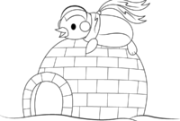 coloring pages igloo