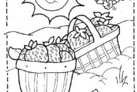 picnic food coloring pages