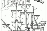 pirate ship color page pirate ship color page