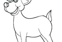 reindeer head coloring pages