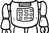 robot coloring picture