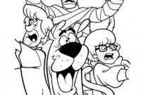 scooby doo coloring sheet scooby doo coloring sheet