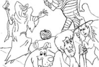 halloween scooby doo coloring pages
