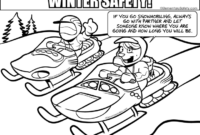 printable snowmobile coloring pages