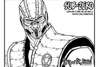 sub zero mortal kombat coloring pages sub zero mortal kombat coloring pages