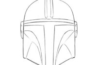 mandalorian helmet coloring page