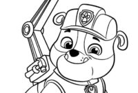 paw patrol rubble coloring pages