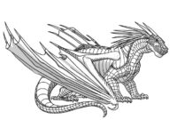hybrid wings of fire coloring pages