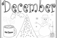 coloring pages for december