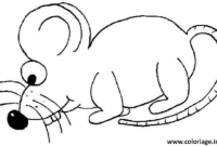 dessin a colorier facile souris