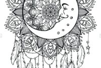 easy dream catcher coloring pages