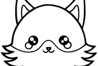 dessin a colorier facile renard