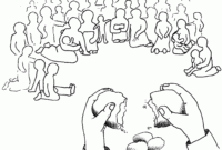 feeding 5000 coloring page feeding 5000 coloring page