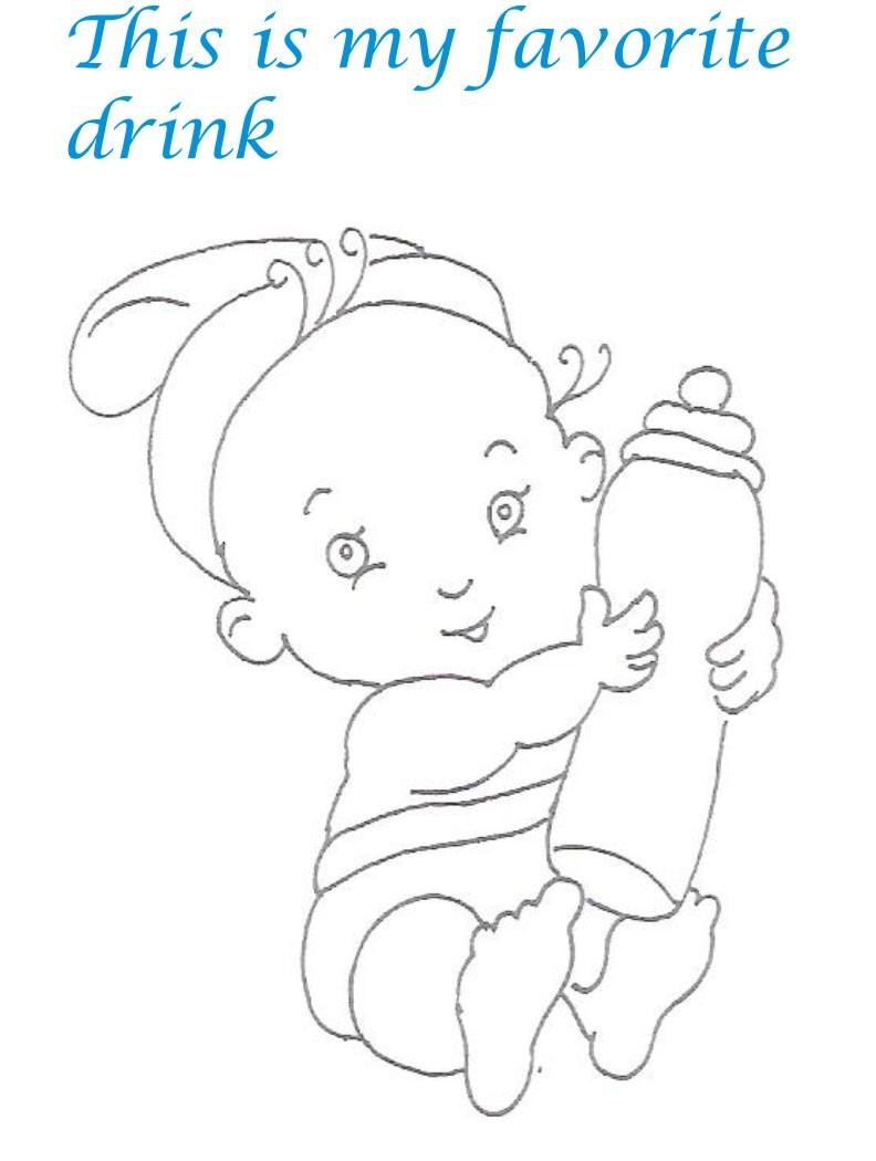 Naughty Babies coloring printable page for kids 12