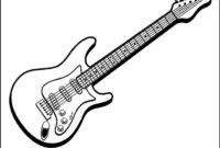 electric guitars coloring pages