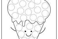 dot marker coloring page