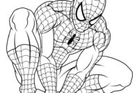 dessin a colorier gratuit a imprimer spiderman