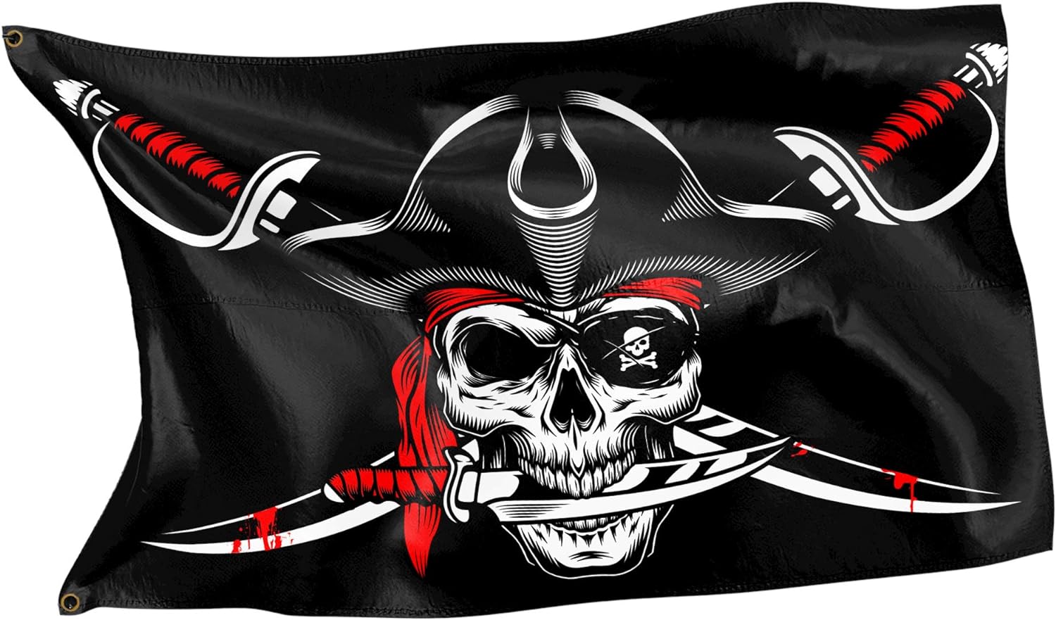 Rahmenlos Drapeau pirate original Motif Caraïbes: Amazon.fr: Cuisine