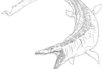 jurassic world mosasaurus coloring pages