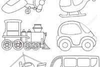 transportation coloring page
