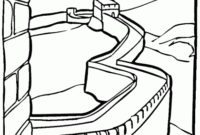 great wall of china coloring page
