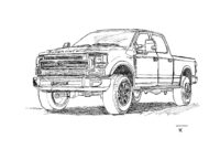 diesel truck ford truck coloring pages