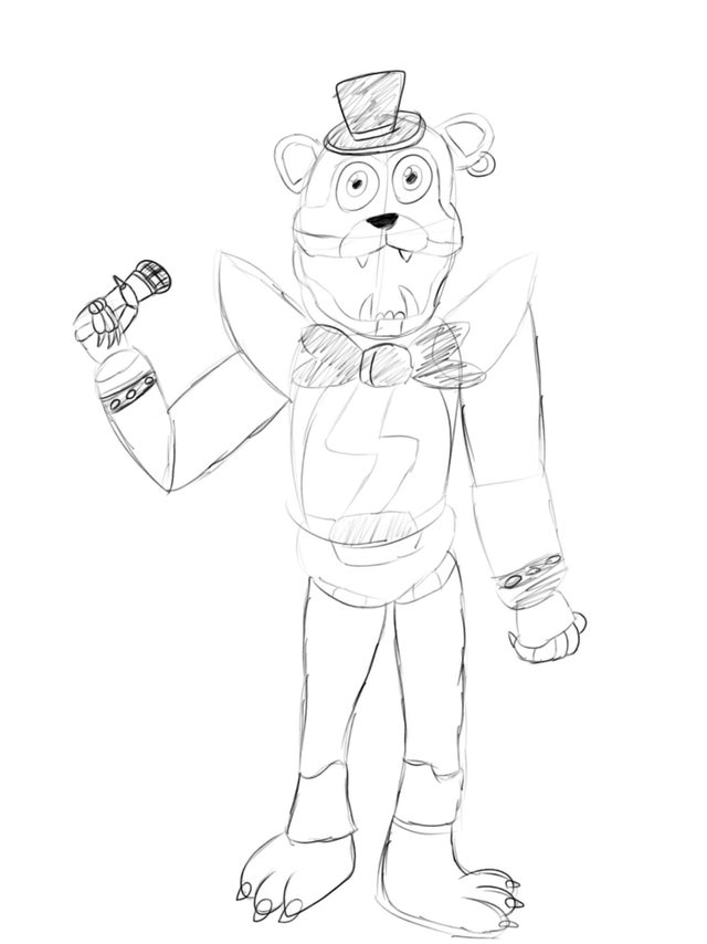 Glamrock Freddy Coloring Pages - Coloring Home