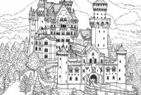 castle coloring pages for adults
