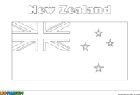 new zealand flag coloring page new zealand flag coloring page