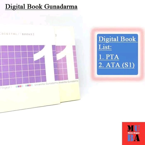 Jual Digital Book Gunadarma Original 2 kaset - Tahun Ajaran PTA & ATA