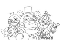 five nights at freddy 039 s free coloring pages