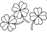 clover coloring pages printable
