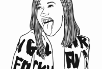 cardi b coloring page