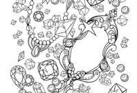 gemstone coloring page