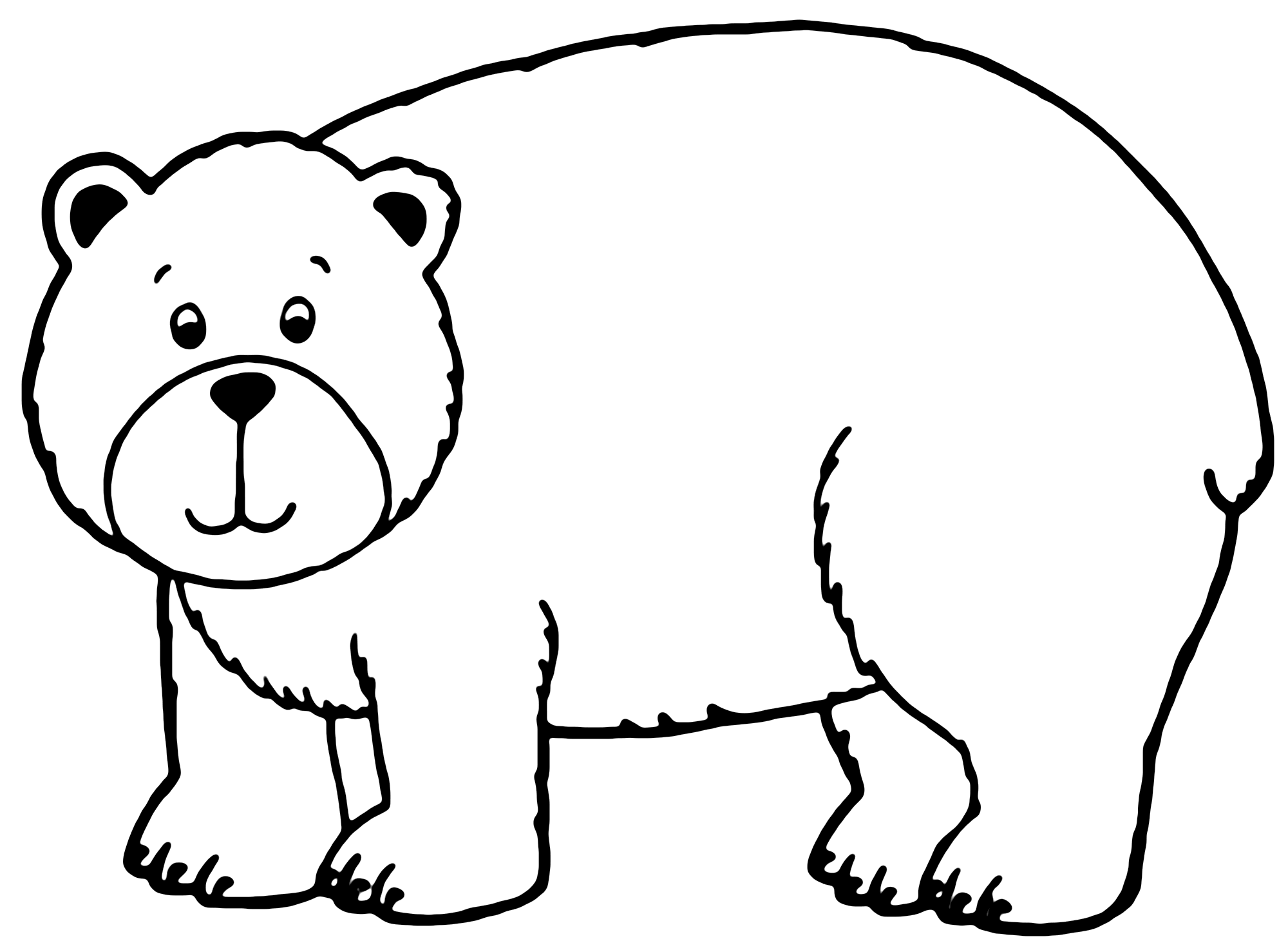 From Grizzlies to Pandas: 20 Bear Coloring Pages (Printable PDF