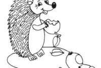 hedgehog color pages