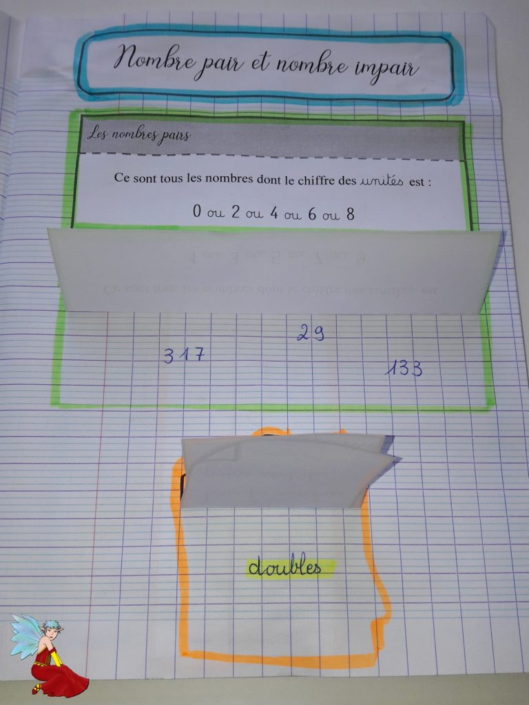 LAM ♦ Nombre pair et nombre impair ~ Cartable d'une maitresse