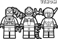 lego venom coloring page